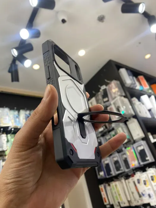 كفر معدن مع مسكة وستاند خاص بتلفون I PHONE 17 PRO MAX image 2