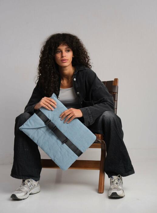 Laptop sleeve - Light Denim image 0