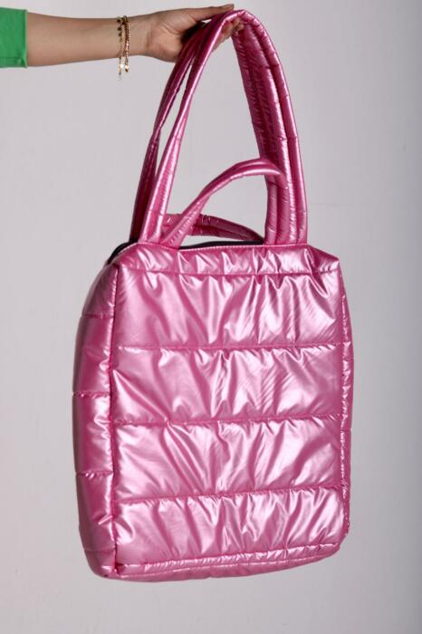 FUCHIA PUFFY HANDBAG image 2