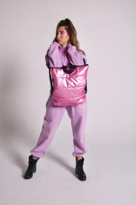 FUCHIA PUFFY BACKPACK image 0