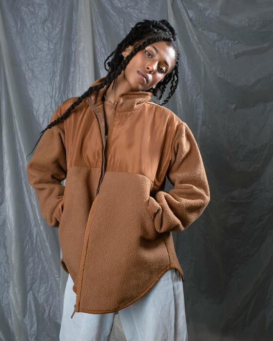 Waterproof - Fleece brown jacket image 1