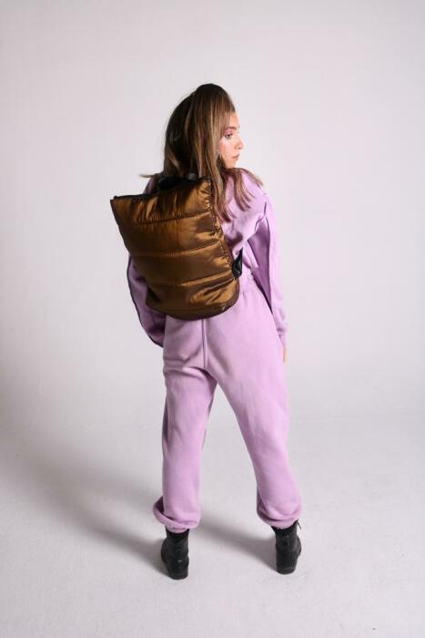 BRASS PUFFY BACKPACK image 1