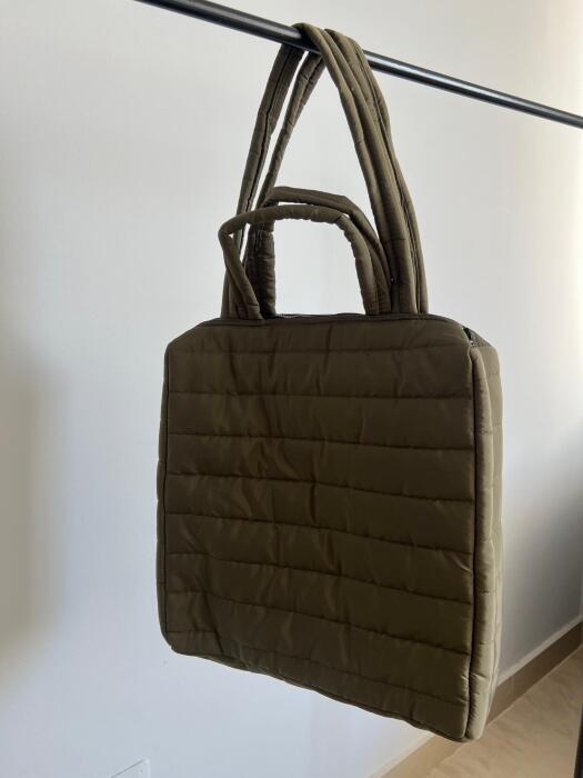 OLIVE PUFFY HANDBAG image 2