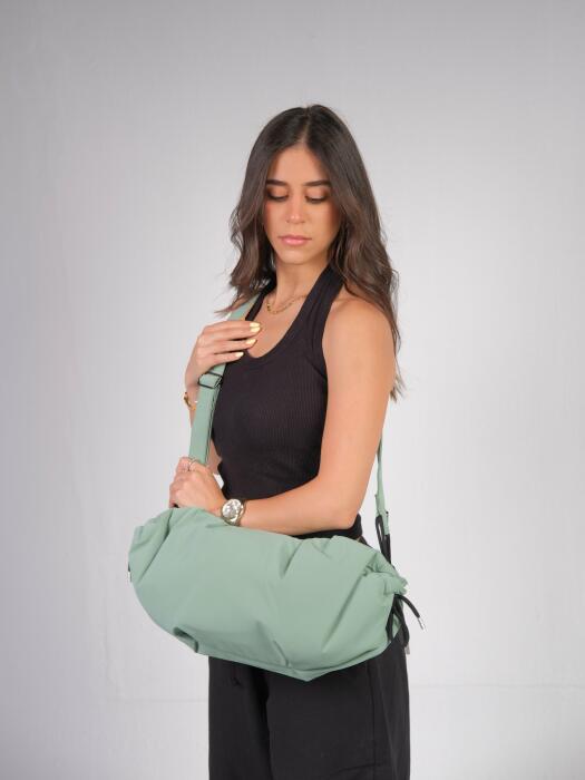 Medium String Bag - Light green image 1