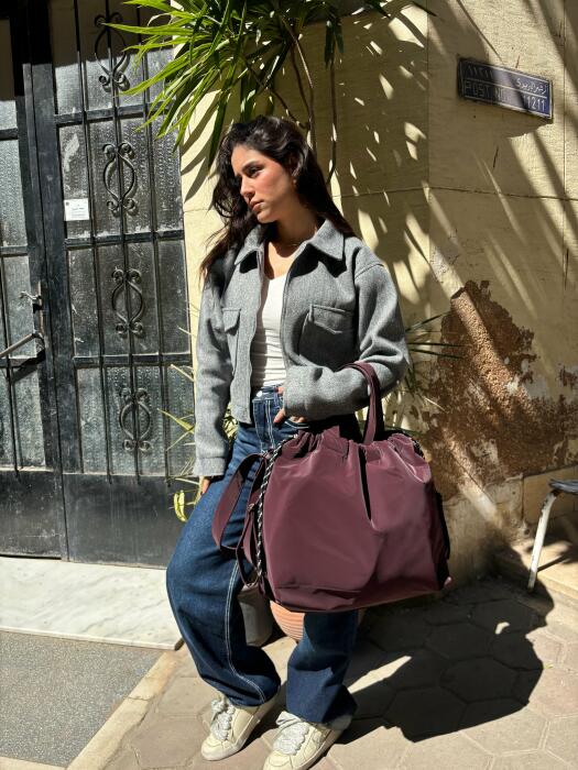 Crossover bag- Deep Burgundy image 8