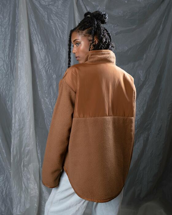 Waterproof - Fleece brown jacket image 3