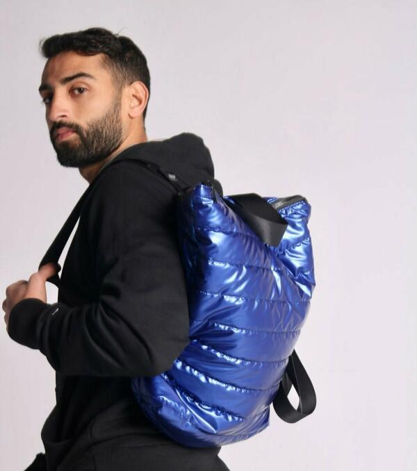 BLUE PUFFY BACKPACK image 1