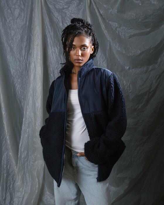 Waterproof - Fleece navy blue jacket image 1