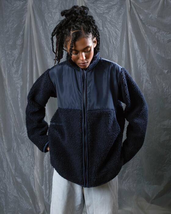Waterproof - Fleece navy blue jacket image 4