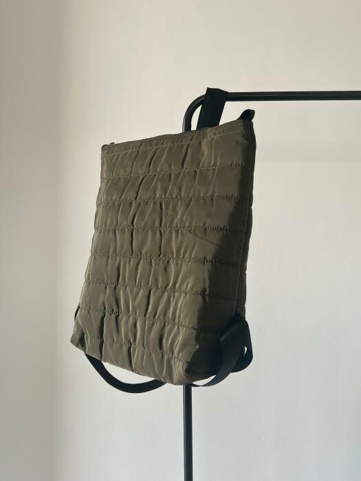 OLIVE PUFFY BACKPACK image 1