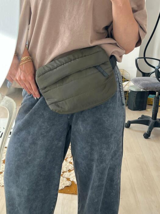 QUAD OLIVE WAIST BAG image 0