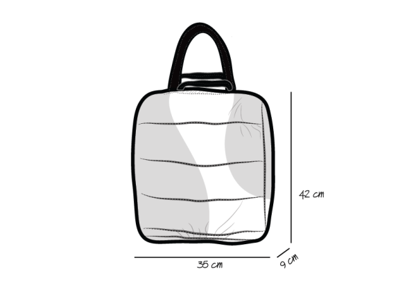 BLACK PUFFY HANDBAG image 2
