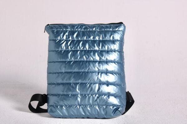 BABY BLUE PUFFY BACKPACK image 1