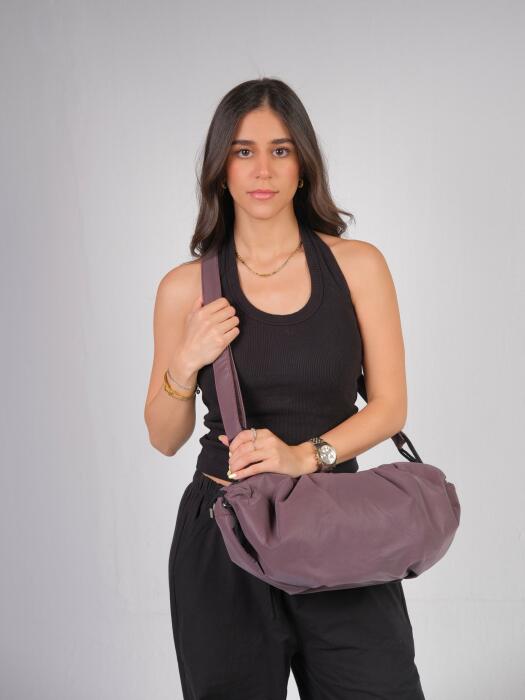 Medium String Bag - Deep burgundy image 2