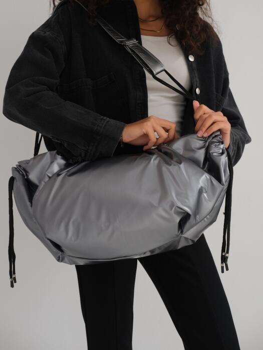 Large string bag - Dark Silver image 1
