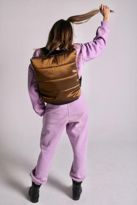 BRASS PUFFY BACKPACK image 0