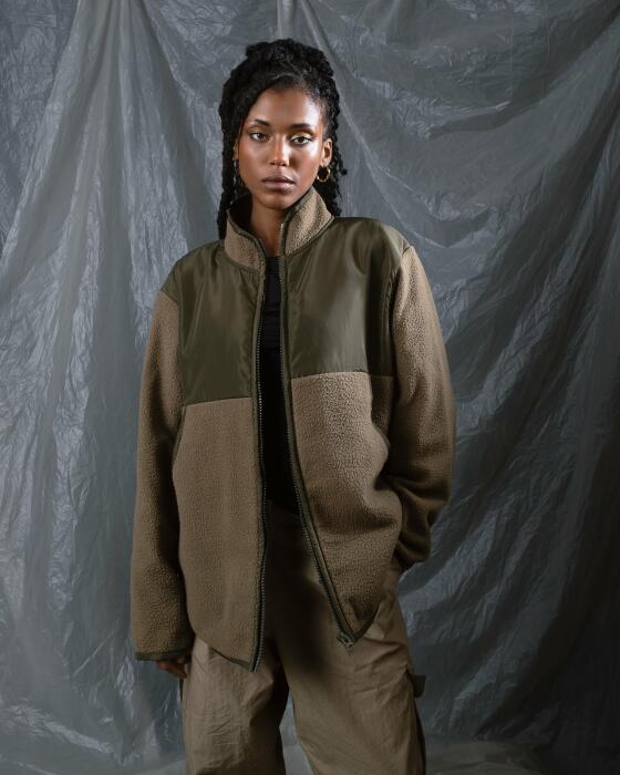 Waterproof - Fleece olive jacket image 0