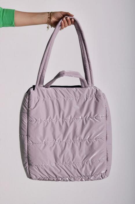 LILAC PUFFY HANDBAG image 1