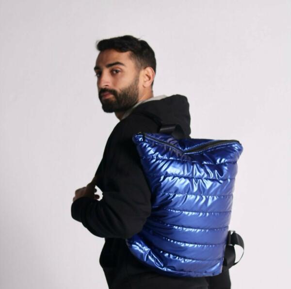 BLUE PUFFY BACKPACK image 4