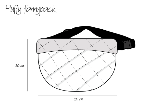 Puffy fanny pack - Dark silver image 2
