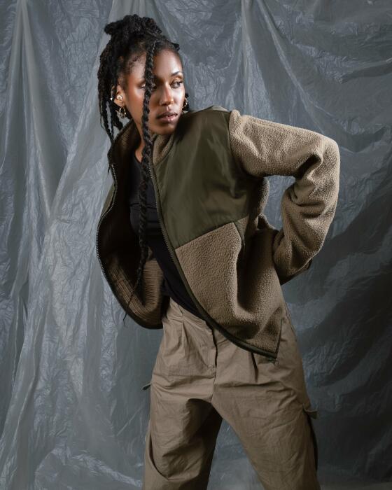 Waterproof - Fleece olive jacket image 1