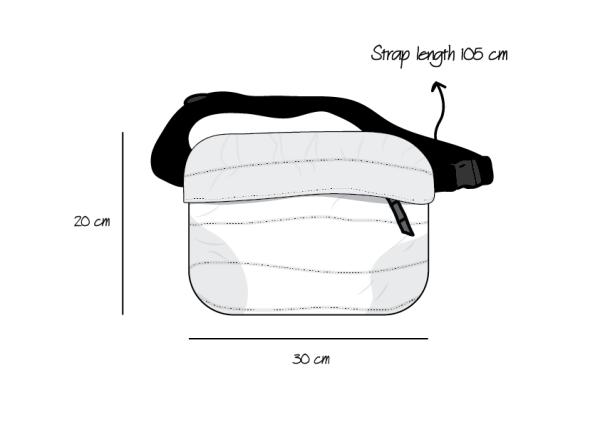 QUAD BLACK WAIST BAG image 7