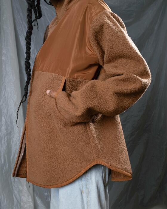 Waterproof - Fleece brown jacket image 2