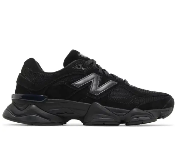 New Balance 9060 'Triple Black Suede' image 0