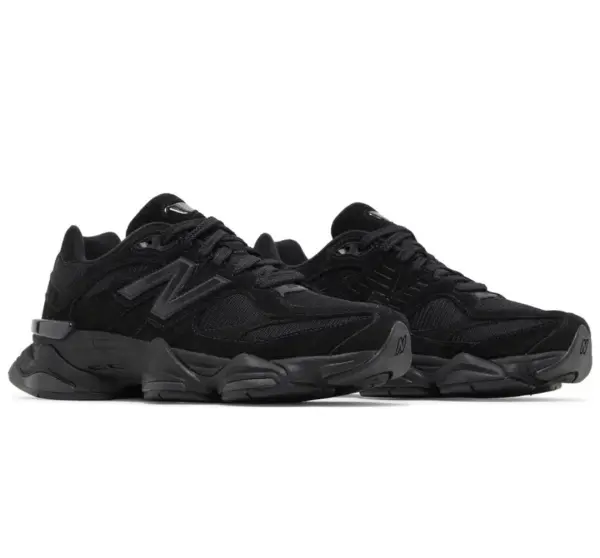 New Balance 9060 'Triple Black Suede' image 6