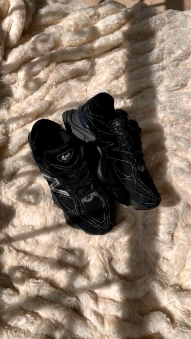 New Balance 9060 'Triple Black Suede' image 7