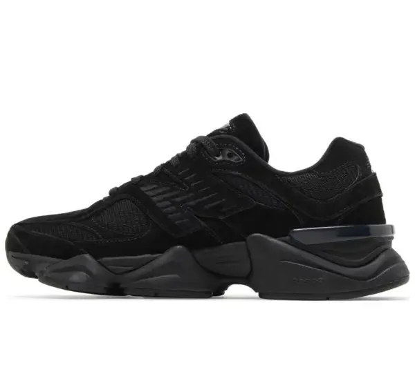 New Balance 9060 'Triple Black Suede' image 2
