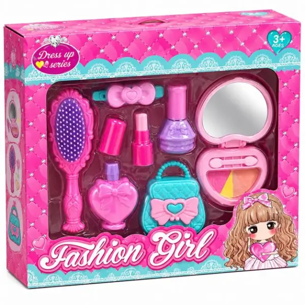 مجموعة ألعاب التجميل والمكياج للأطفال Fashion Girl – حقيبة إكسسوارات الأميرة image 2