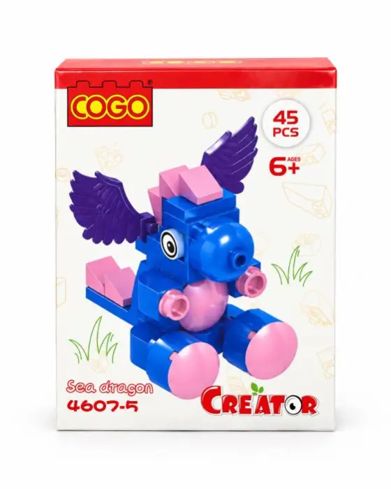لعبة تركيب تنين البحر المجنح COGO – 45 قطعة للأطفال image 2