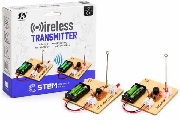 مجموعة تجربة الإرسال والاستقبال اللاسلكي STEM للأطفال image 0