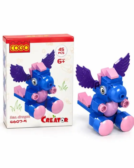 لعبة تركيب تنين البحر المجنح COGO – 45 قطعة للأطفال image 0