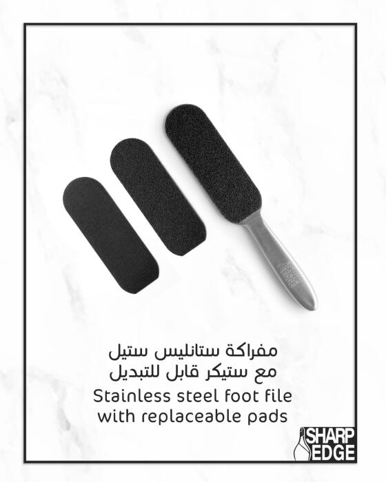 Metal foot handle for disposable stickers image 0