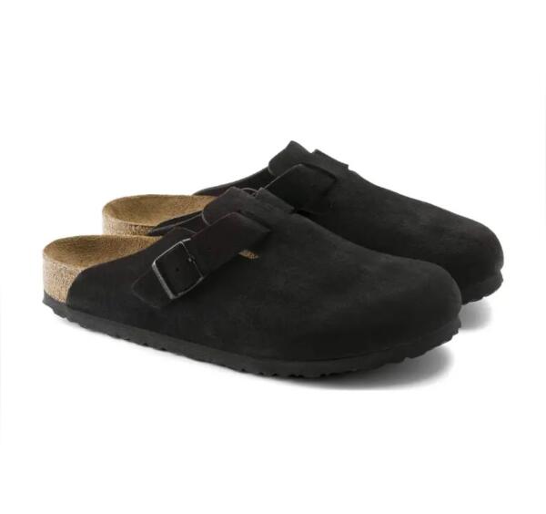 Birkenstock Boston Soft Footbed - Black image 1