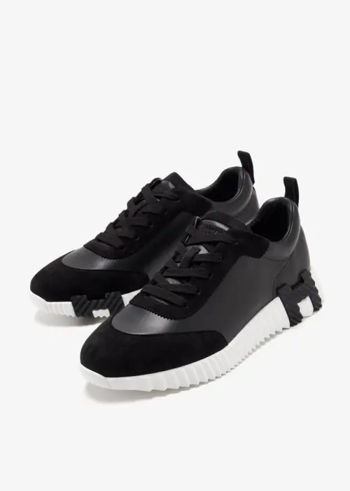 Hermes Bouncing sneaker - Black and White image 7