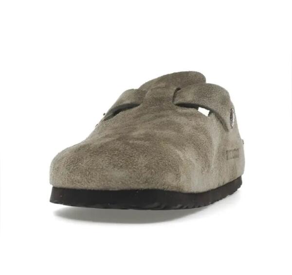 Birkenstock Boston Soft Footbed - Suede Taupe image 3