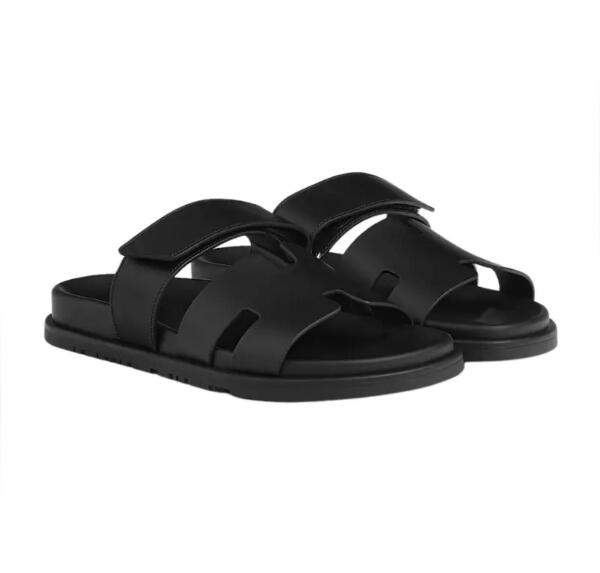 Hermès  Chypre Sandal - Noir Calfskin Leather image 3
