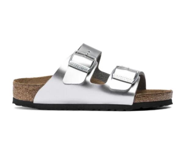 BIRKENSTOCK ARIZONA BIRKO-FLOR - ELECTRIC METALLIC SILVER image 0