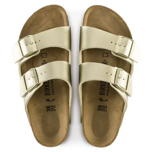 Birkenstock Arizona Birko-Flor - Electric Metallic Gold image 2