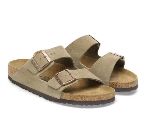 Birkenstock Arizona Suede Leather - Taupe image 1