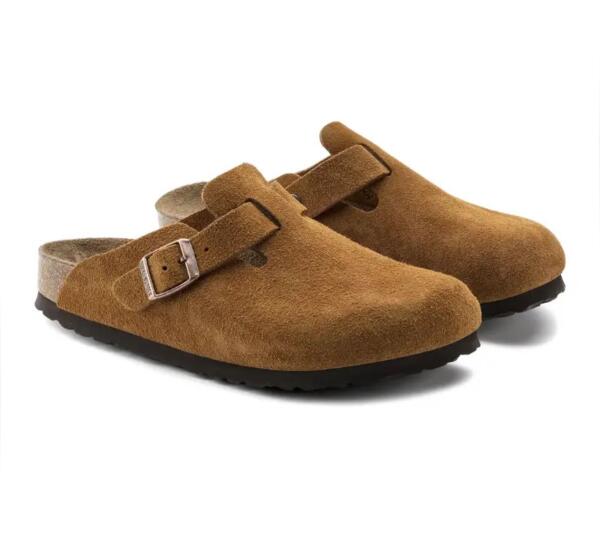 Birkenstock Boston Soft Footbed - Suede Mink image 2