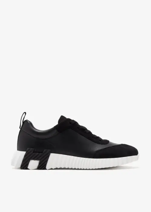 Hermes Bouncing sneaker - Black and White image 4