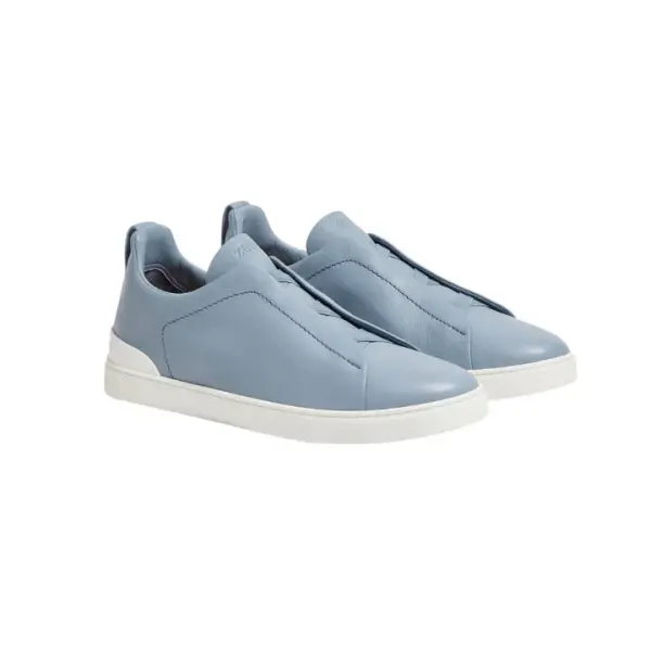 LIGHT BLUE TRIPLE STITCH™ SECONDSKIN SNEAKERS Light Blue image 1