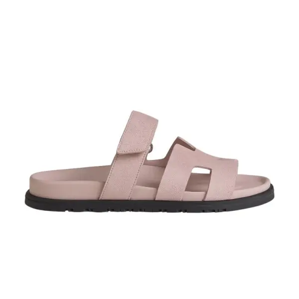 Hermes Chypre Sandal - Pink Suede image 0