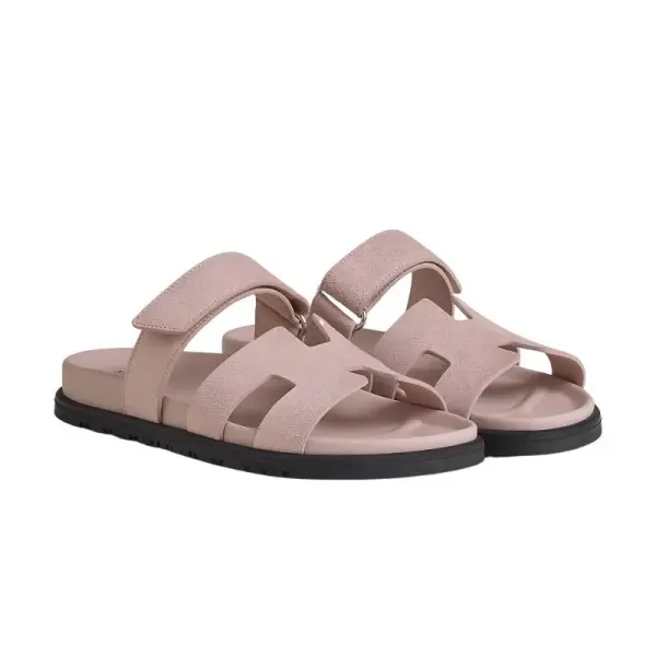 Hermes Chypre Sandal - Pink Suede image 1