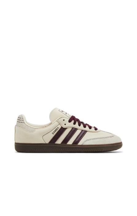 Adidas Samba OG Wonder White Maroon image 0
