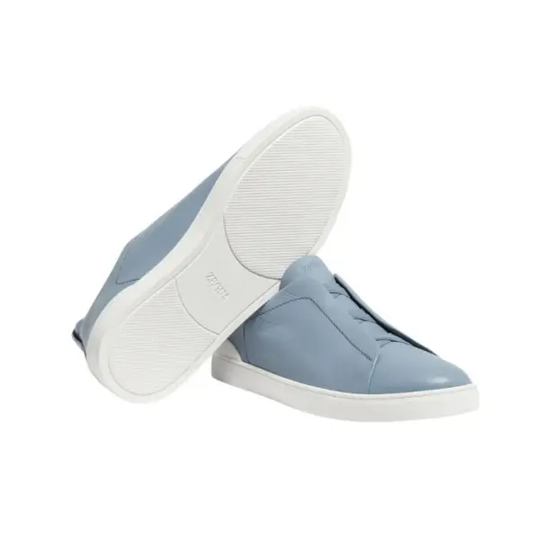 LIGHT BLUE TRIPLE STITCH™ SECONDSKIN SNEAKERS Light Blue image 4